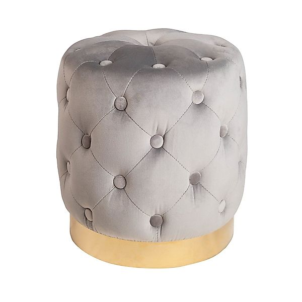 riess-ambiente Sitzhocker MODERN BAROCK 37cm grau günstig online kaufen