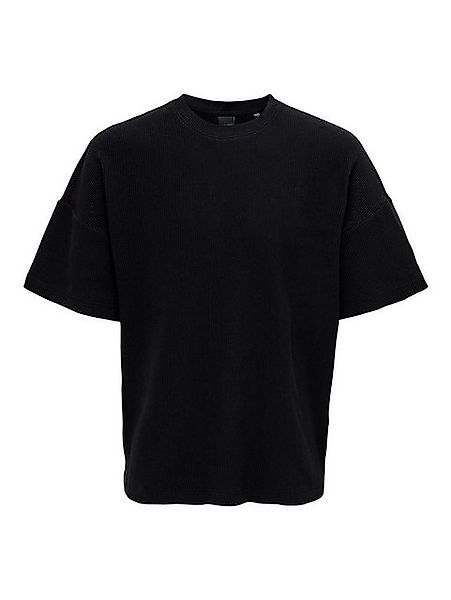 ONLY & SONS T-Shirt Weites Rundhals T-Shirt Kurzarm Basic Shirt ONSBERKELEY günstig online kaufen