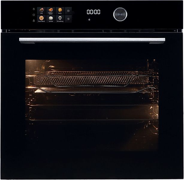 Hanseatic Einbaubackofen "HBO7214FA2" mit 1-fach-Teleskopauszug mit Aqua-Re günstig online kaufen