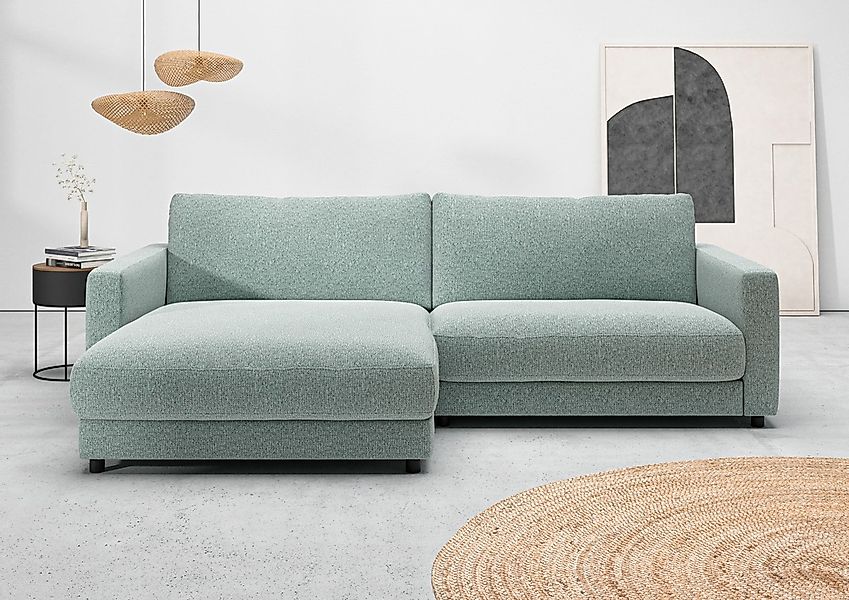 Home affaire Ecksofa "Ecksofa Jiro, L-Form, große Sitztiefe, Breite 265 cm" günstig online kaufen