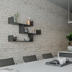 Decortie Bücherregal Tibet, Wandregal Modernes Bücherregal, günstig online kaufen