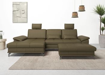 PLACES OF STYLE Ecksofa "Costello L-Form, B: 301 cm mit Sitztiefen-, Armtei günstig online kaufen