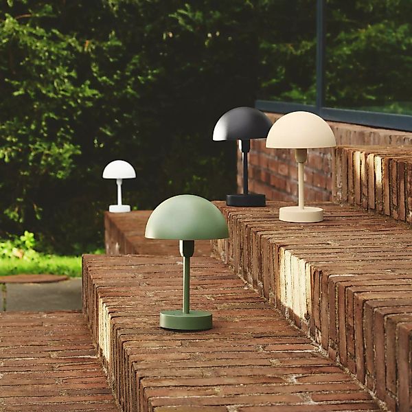 LED-Akku-Tischleuchte Ellen To-Go, olivgrün, Aluminium günstig online kaufen