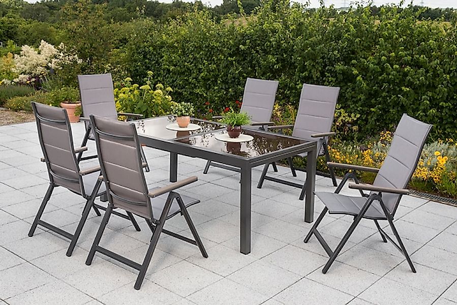 MERXX Garten-Essgruppe »»Trivero«« Set, 5-fach verstellbare Rückenlehne, Ge günstig online kaufen