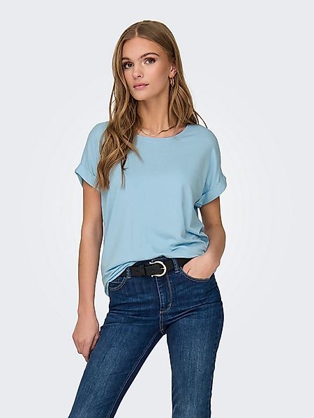 ONLY T-Shirt ONLMOSTER – Kurzarmshirt mit Aufschlag und klassischem Look Vi günstig online kaufen