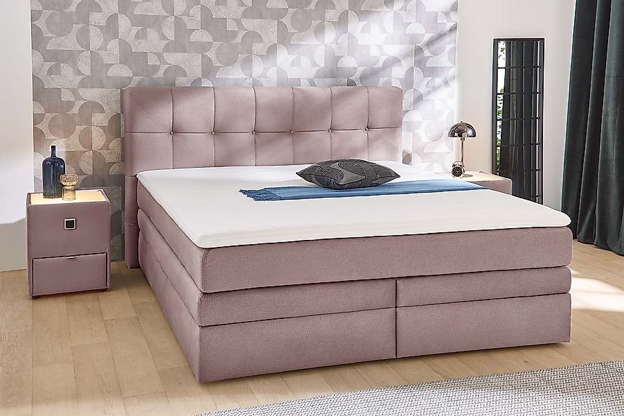 Jockenhöfer Gruppe Boxspringbett »Amy« mit Bettkasten und Kaltschaum-Topper günstig online kaufen
