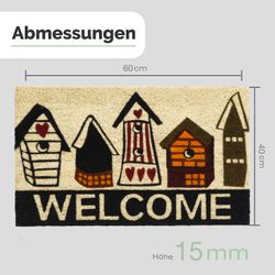 Entrando Fußmatte Kokosfußmatte, Rechteckig, Höhe: 15 günstig online kaufen