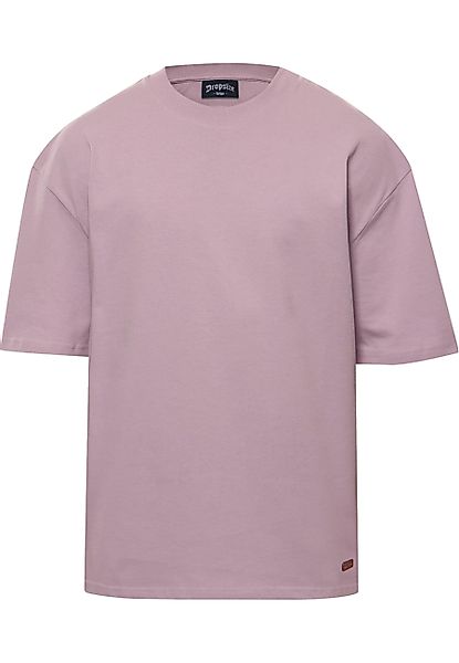 Dropsize T-Shirt "Dropsize Herren Heavy Oversize Metal Patch Basic T-Shirt" günstig online kaufen