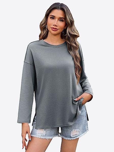 Imily Bela T-Shirt Damen Lockeres Langärmliges Hemd (Packung, 1-tlg., 1per- günstig online kaufen