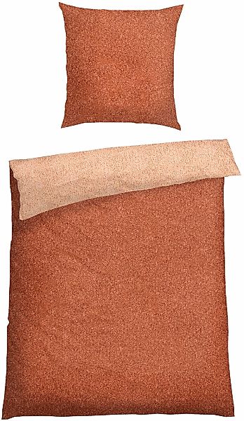 Schiesser Wendebettwäsche "Vinnie aus weicher Baumwolle mit edlem Melangeef günstig online kaufen