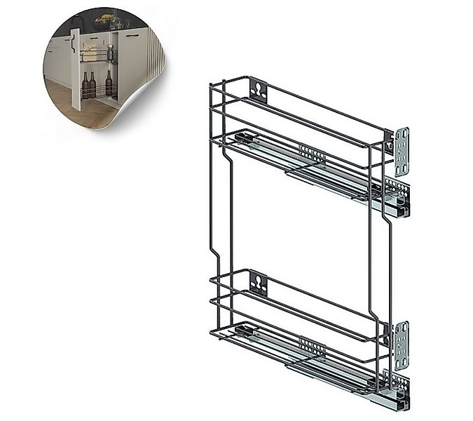 Prima-Online Unterschrank Unterschrankauszug Küchenauszug mit Softclose 15- günstig online kaufen