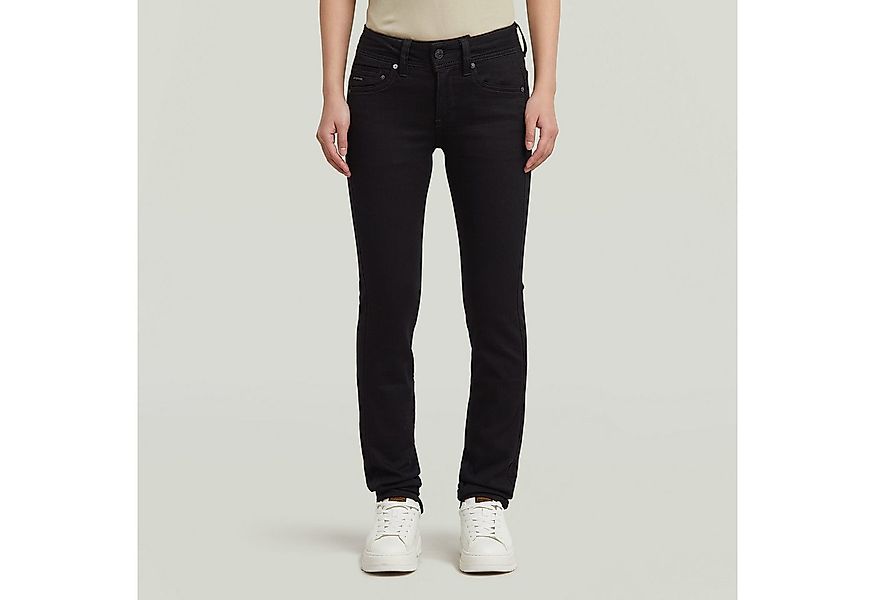 G-STAR 5-Pocket-Jeans Midge Straight mit Verstelllasche hinten am Bund günstig online kaufen