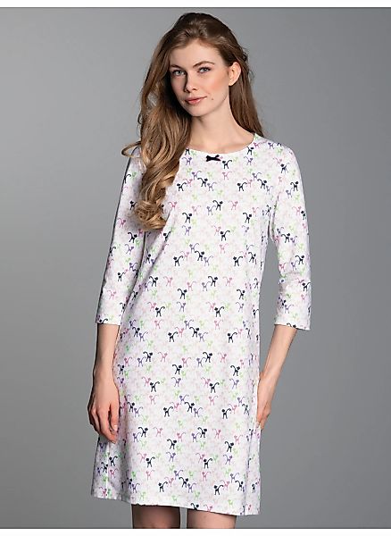 Trigema Nachthemd "TRIGEMA Nachthemd mit Allover-Katzen-Print" 1 Stk. tlg. günstig online kaufen