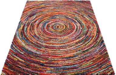 OCI DIE TEPPICHMARKE Hochflor-Teppich "Sixteen Round" rechteckig 25 mm Höhe günstig online kaufen