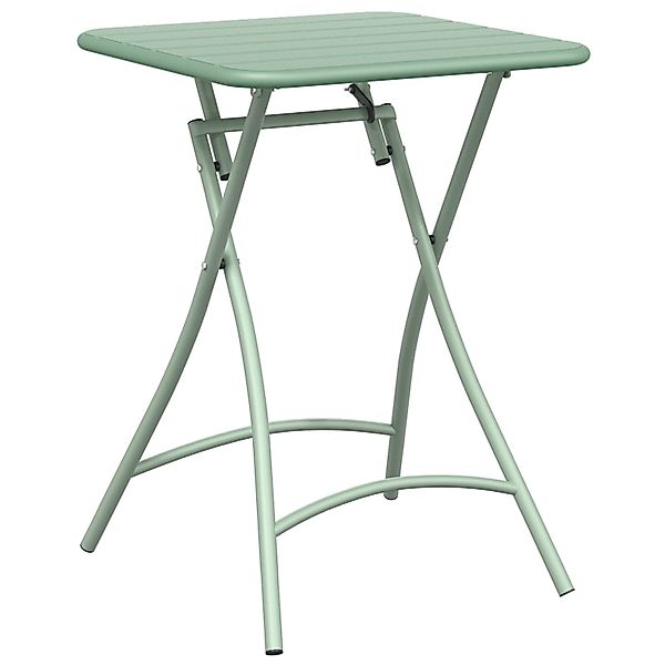 vidaXL Gartentisch Gartentisch Klappbar Minzgrün 55x55x73 günstig online kaufen