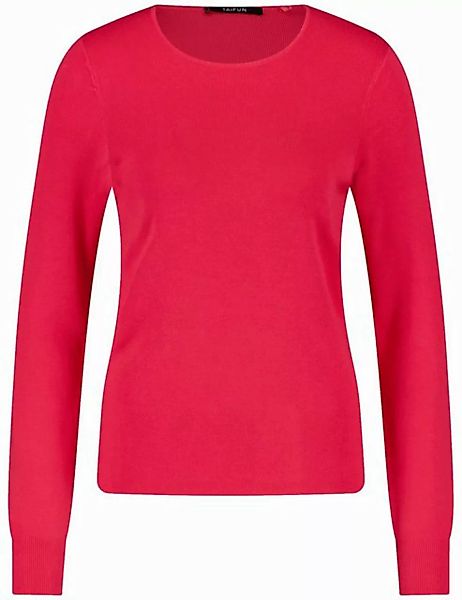 Taifun Strickpullover - Basic Langarmshirt gerippt - Longsleeve Feinripp - günstig online kaufen