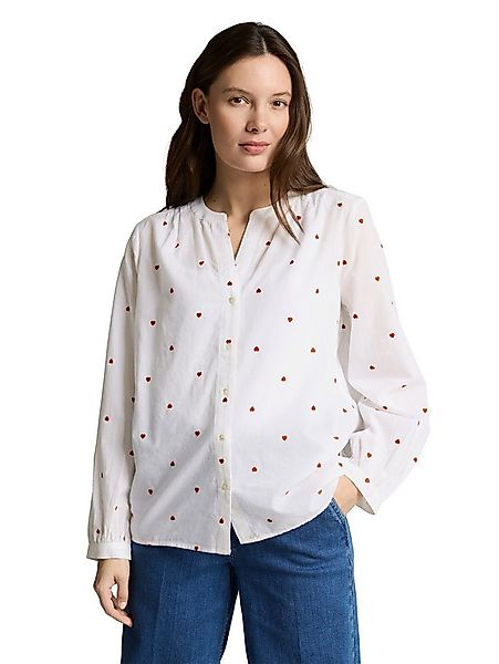 TOM TAILOR Klassische Bluse mit All-Over Print günstig online kaufen