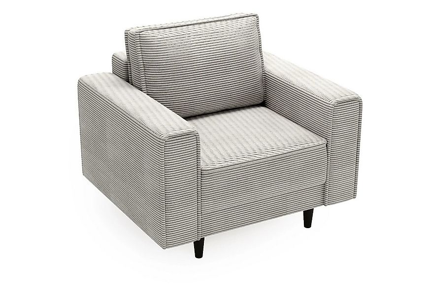 Beautysofa Relaxsessel Monte (Beige Sessel aus Cordstoff, 105x93 cm Polster günstig online kaufen