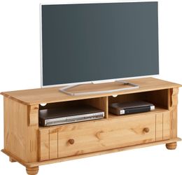 Home affaire TV-Board "Adele" Breite 120 cm, mit Schublade, aus massiver Ki günstig online kaufen