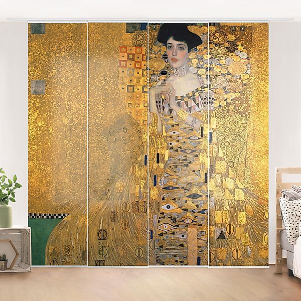 Schiebegardine Set Gustav Klimt - Adele Bloch-Bauer I günstig online kaufen