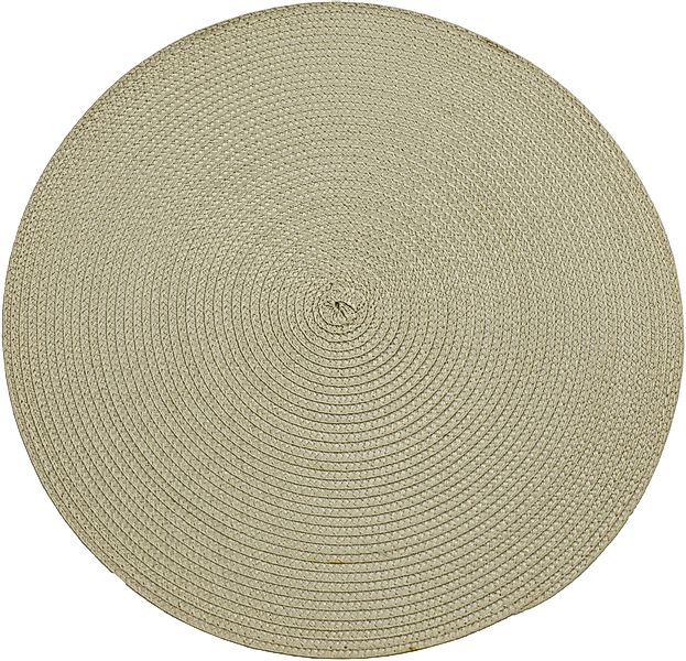 NOOR LIVING Platzset "Platzmatte, Ø 38 cm" aus geflochtenem Polypropylen günstig online kaufen