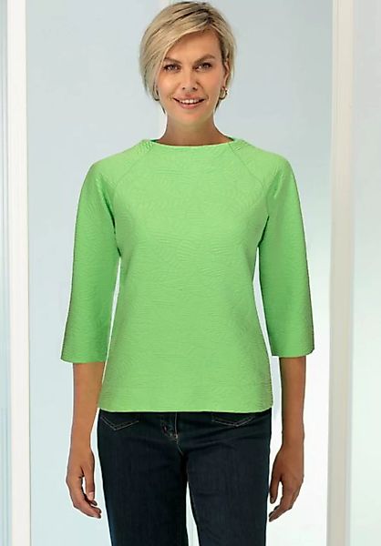 bianca Rundhalsshirt KYLIN in modischem Struktur-Jersey in Trendfarbe günstig online kaufen