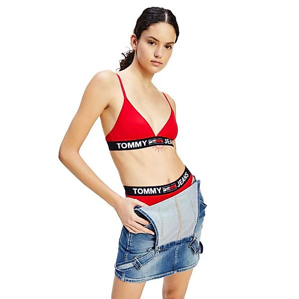Tommy Jeans – Tanga in Rot mit Logo günstig online kaufen