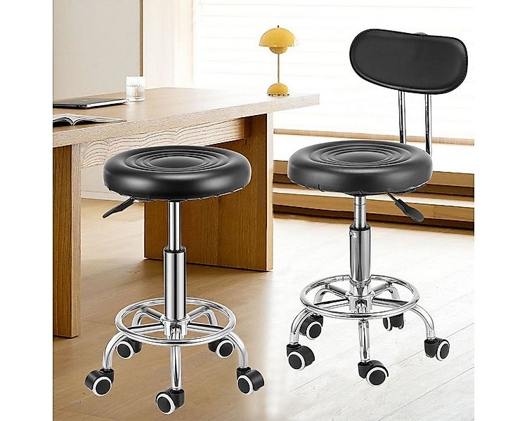 oyajia Drehhocker Höhenverstellbar Barhocker Ergonomie Rollbare Arbeitshock günstig online kaufen