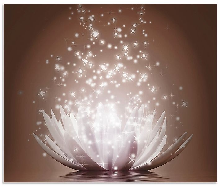 Artland Küchenrückwand »Magie der Lotus-Blume«, (1 tlg.), Alu Spritzschutz günstig online kaufen