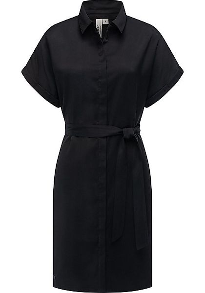 Ragwear Blusenkleid Manilla Kurzarm Midikleid mit Taillengürtel günstig online kaufen