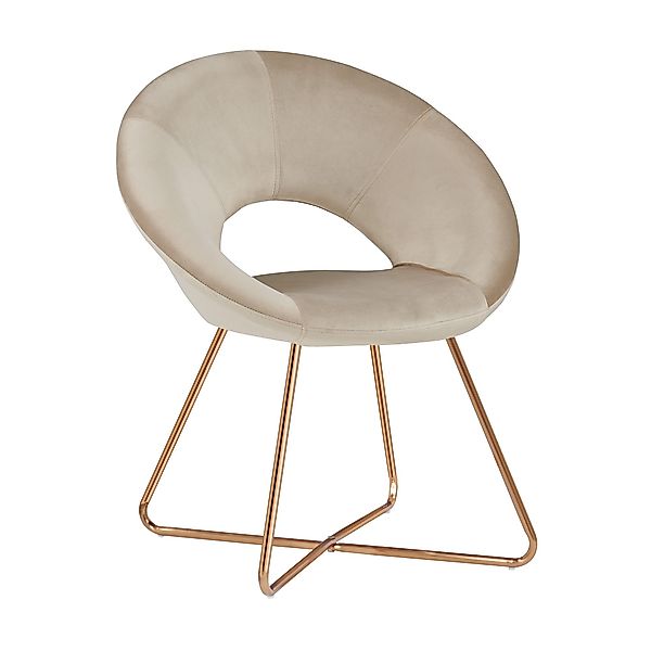 Duhome Loungesessel (439D), Esszimmerstuhl Wohnzimmerstuhl, Samt günstig online kaufen