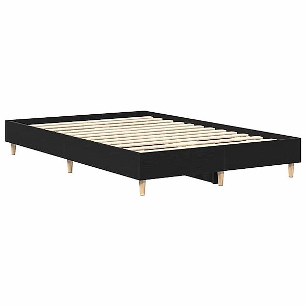 vidaXL Bettgestell Schwarz Eichen-Optik 140 x 190 cm Holzwerkstoff 862853 günstig online kaufen