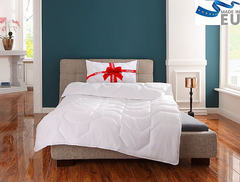 my home Microfaserbettdecke "Corella, Bettdecke 135x200 cm, mit Gratis-Kiss günstig online kaufen