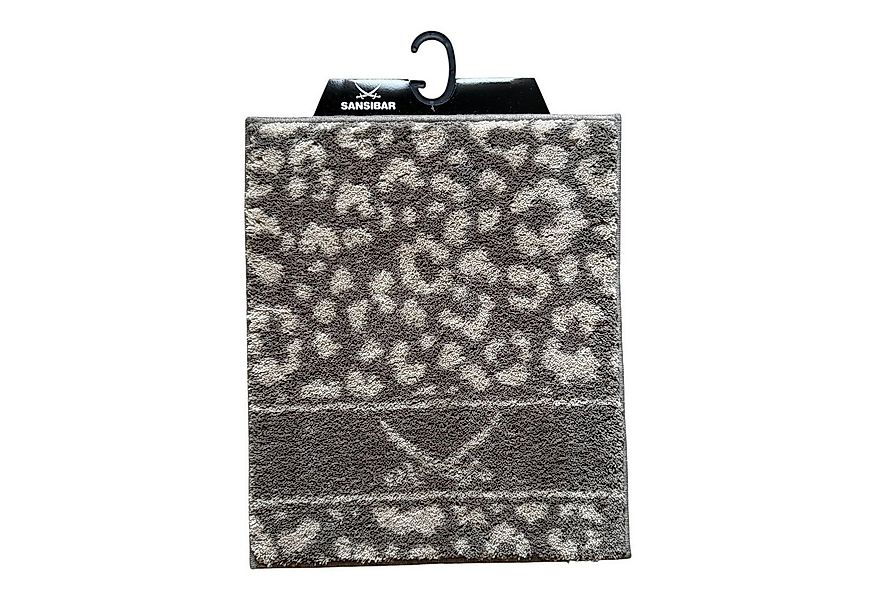 Sansibar Sylt Badematte Badteppich „Leo“ stilvoller Badvorleger mit Leopard günstig online kaufen