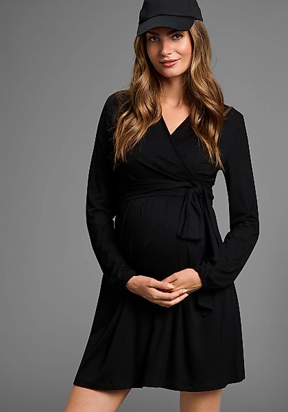 Neun Monate Umstandskleid "Wickel-Kleid mit pratischer Ausschnittlösung", U günstig online kaufen