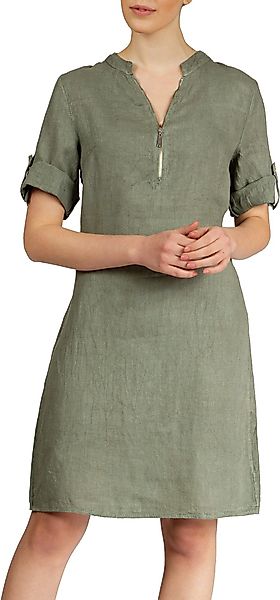 Caspar Sommerkleid SKL037 knielanges Damen Leinenkleid günstig online kaufen