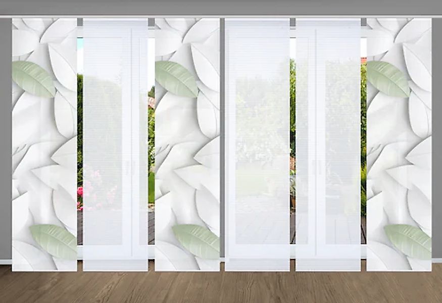 HOME in green Schiebegardine »LISON« Paneelwagen 6 Stk. tlg. SET DIGITALDRU günstig online kaufen