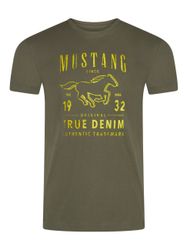 MUSTANG T-Shirt Herren Printshirt Regular Fit günstig online kaufen