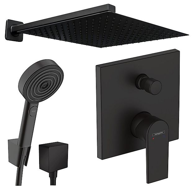 Hansgrohe und Jowi Duscharmatur Vernis Shape Unterputz Duscharmatur Schwarz günstig online kaufen