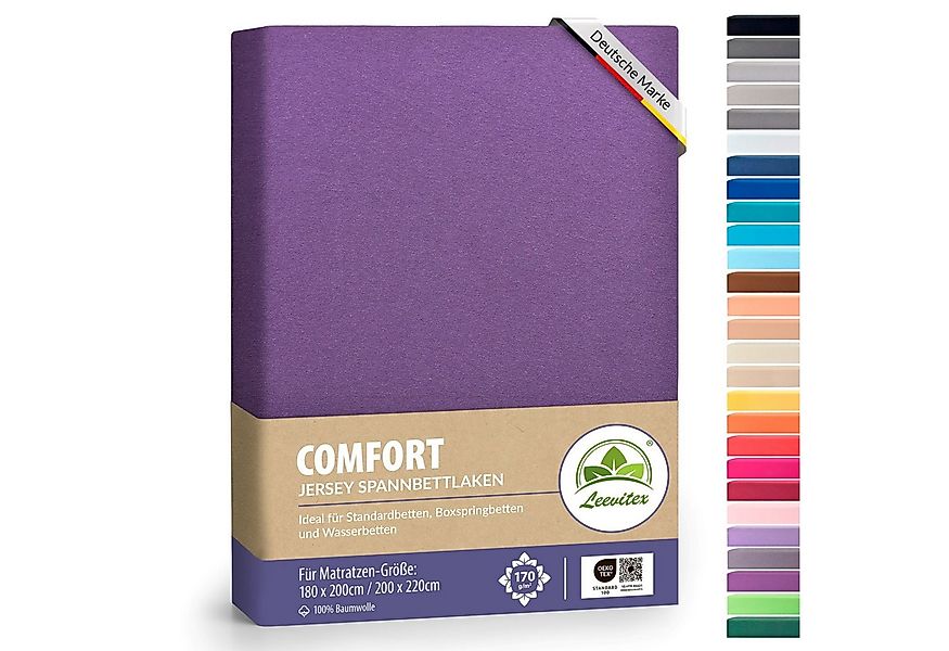leevitex® Spannbettlaken Spannbettlaken Boxspringbett & Wasserbett Spannbet günstig online kaufen