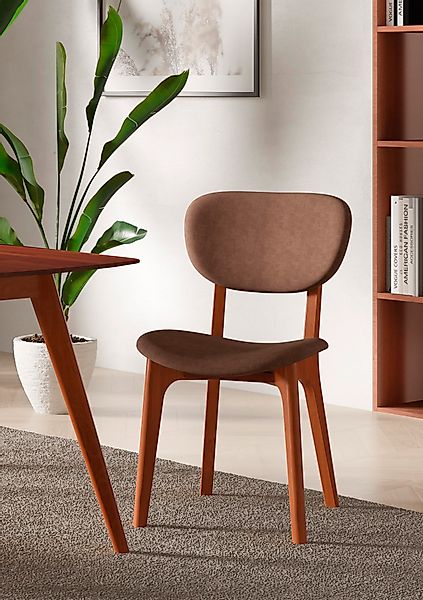 INOSIGN Stuhl »COZY Made in Italy«, (Set), 2 St., Microfaser, Gestell in Bu günstig online kaufen