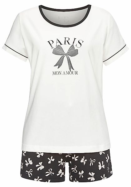 Vivance Dreams Shorty Set, 2er Pack, 4 tlg. Mit süßem Schleifenmuster günstig online kaufen