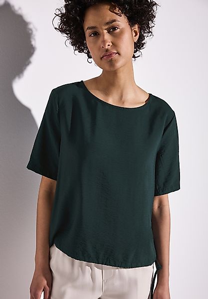 STREET ONE Klassische Bluse, mit Tunnelzug am Saum günstig online kaufen