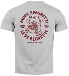 Neverless Print-Shirt Herren T-Shirt Backprint Katze günstig online kaufen