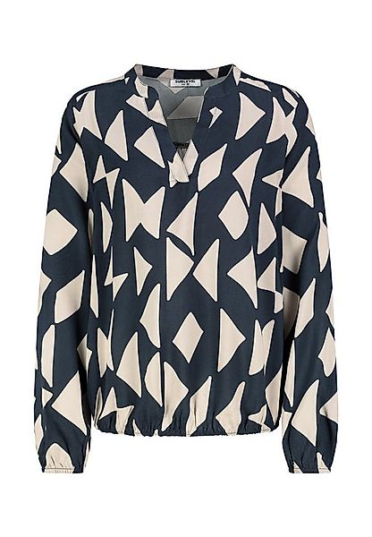 SUBLEVEL Langarmbluse Damen Bluse mit verschiedenen Mustern V-Ausschnitt mi günstig online kaufen