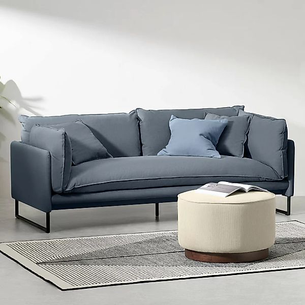 Malini 3-Sitzer Sofa, Jeansblau - MADE.com günstig online kaufen