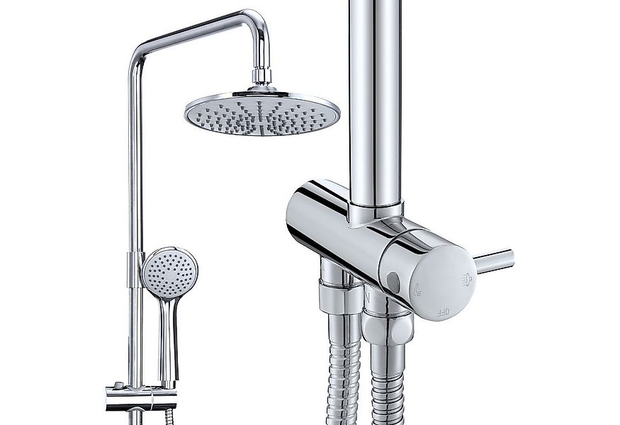 HOMELODY Duschsystem ohne Armatur Edelstahl Brausegarnitur mit Handbrause D günstig online kaufen