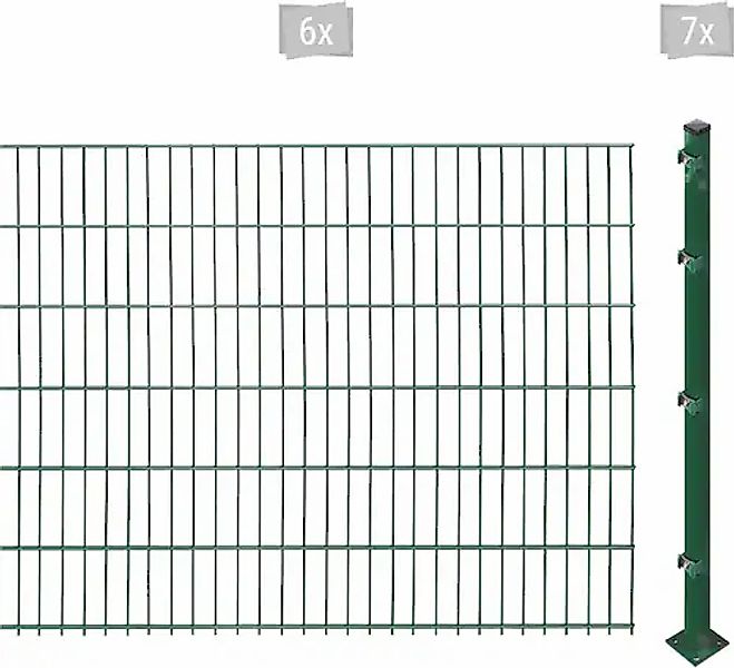 Arvotec Doppelstabmattenzaun »ESSENTIAL 123 zum Aufschrauben« Zaunhöhe 123 günstig online kaufen