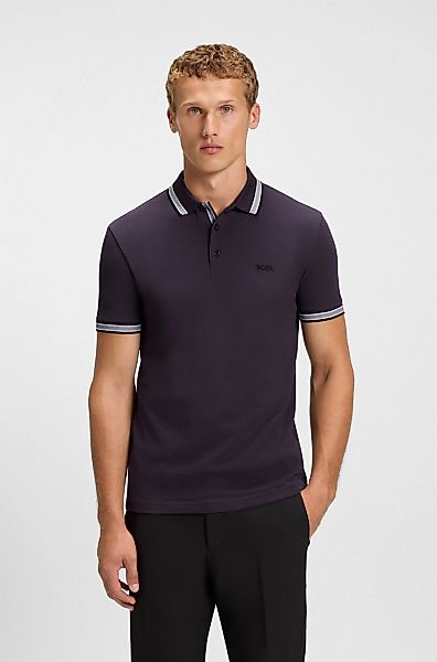 BOSS GREEN Poloshirt "Paddy" atmungsaktive Piqué-Webstruktur, Flachstrickkr günstig online kaufen