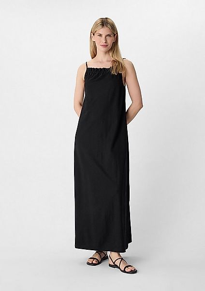 comma Maxikleid Kleid Maxikleid aus Viskosemix mit Raffung günstig online kaufen
